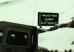 CO mt. pass sign